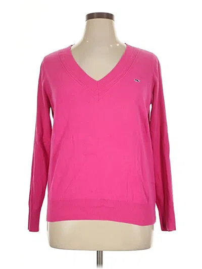 Pre-owned Vineyard Vines Long Sleeve T-shirt In Pink