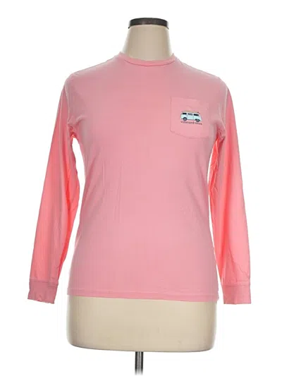 Pre-owned Vineyard Vines Long Sleeve T-shirt In Pink