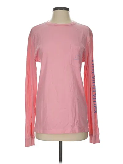 Pre-owned Vineyard Vines Long Sleeve T-shirt In Pink
