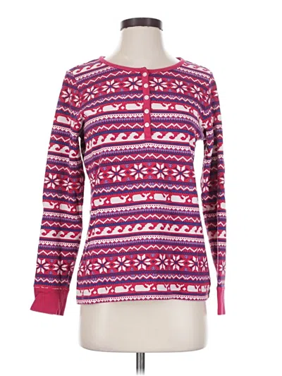 Pre-owned Vineyard Vines Long Sleeve T-shirt In Red