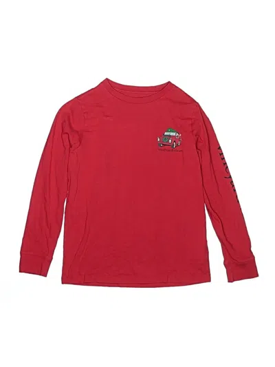 Pre-owned Vineyard Vines Kids' Long Sleeve T-shirt In Red