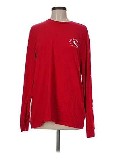 Pre-owned Vineyard Vines Long Sleeve T-shirt In Red