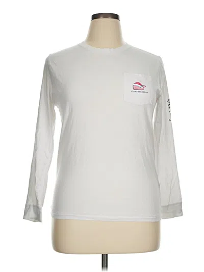 Pre-owned Vineyard Vines Long Sleeve T-shirt In Silver