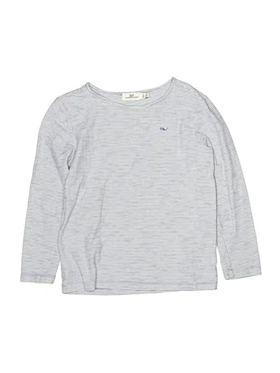 Pre-owned Vineyard Vines Kids' Long Sleeve T-shirt In Silver