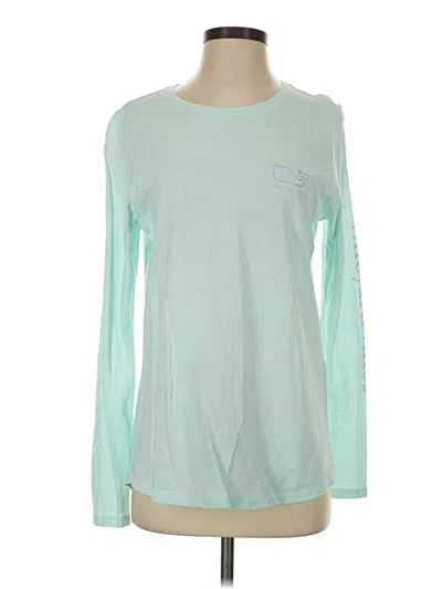 Pre-owned Vineyard Vines Long Sleeve T-shirt In Teal