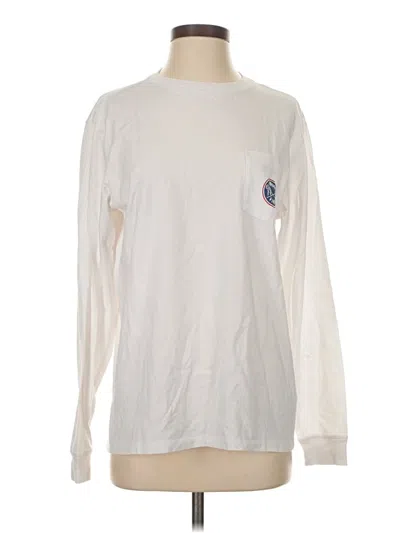 Pre-owned Vineyard Vines Long Sleeve T-shirt In White
