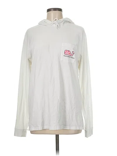 Pre-owned Vineyard Vines Long Sleeve T-shirt In White