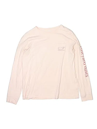 Pre-owned Vineyard Vines Kids' Long Sleeve T-shirt In White