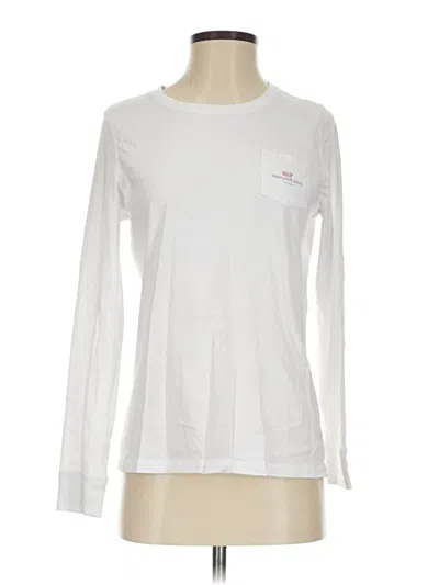Pre-owned Vineyard Vines Long Sleeve T-shirt In White