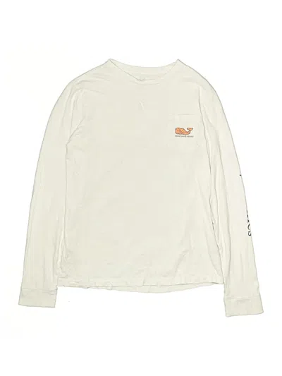 Pre-owned Vineyard Vines Kids' Long Sleeve T-shirt In White