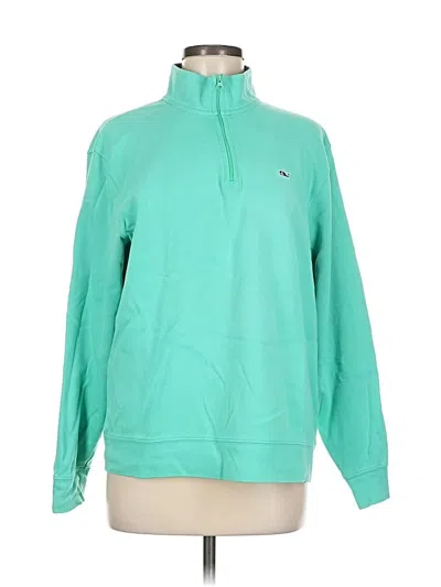 Pre-owned Vineyard Vines Long Sleeve Turtleneck In Green