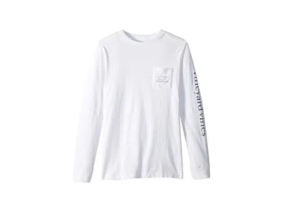 Vineyard Vines Long Sleeve Vintage Whale (toddler/little Kids/big Kids) Boy's T Shirt White Cap : Xl (18 Big Kid), 