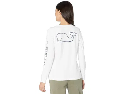 Vineyard Vines Long Sleeve Whale Print T-shirts In Multi