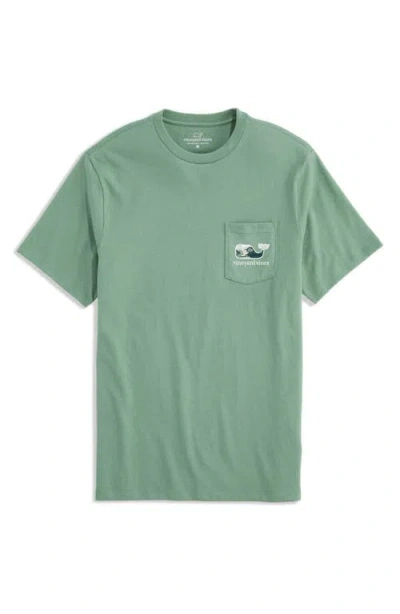Vineyard Vines Low Country Whale Graphic Pocket T-shirt In Green