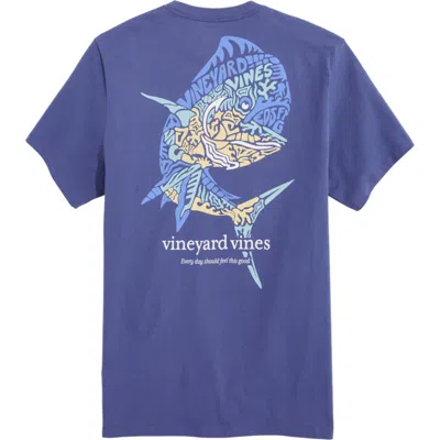 Vineyard Vines Mahi-mahi Cotton Graphic T-shirt In Moonshine