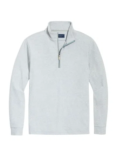 Vineyard Vines Men's Calm Water Quarter-zip Sweatshirt In Ultimate Grey