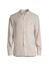 Vineyard Vines Men's Linen Button-down Shirt In Sand