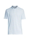 White/ Blue Stripe