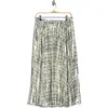 Vineyard Vines Metallic Pleated Midi Skirt In Metallic