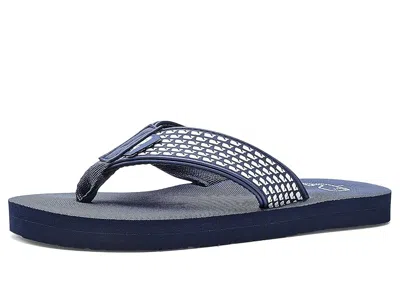 Vineyard Vines Micro Whale Foam Flip Flops (little Kid/big Kid) Boys Shoes Nautical Navy: 1 Little Kid M In Blue
