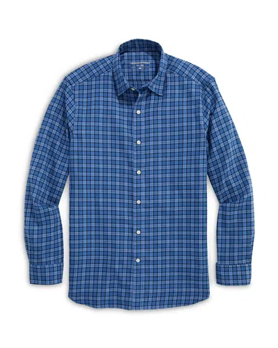 Vineyard Vines Moonshine Plaid Twill Relaxed Button Down Shirt In Blue