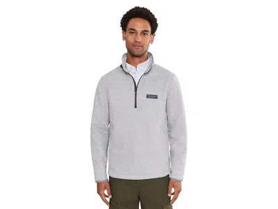 Vineyard Vines Mountain Sweater Fleece 1/4 Zip Men's Sweatshirt Tradewinds: Xl, Cotton/polyester In Gray