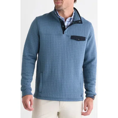 Vineyard Vines Navigator Quarter Snap Performance Pullover In Blue