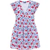 Vineyard Vines Nora Floral Pintuck Detail Cotton Voile Minidress