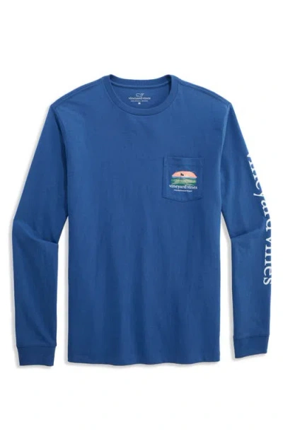 Vineyard Vines Oceanfront Golf Graphic T-shirt In Moonshine
