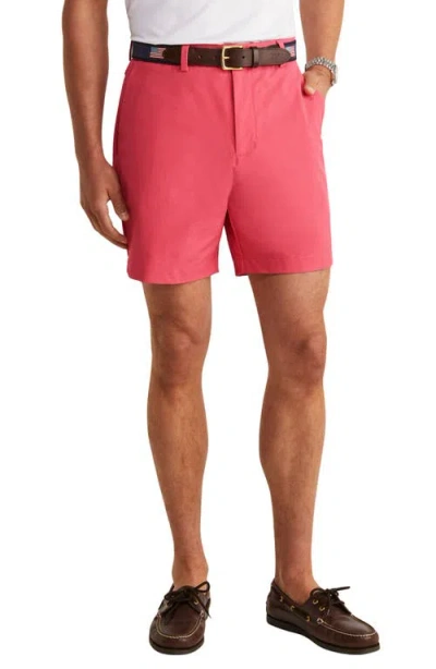 Vineyard Vines On-the-go Water Repellent Shorts In Red