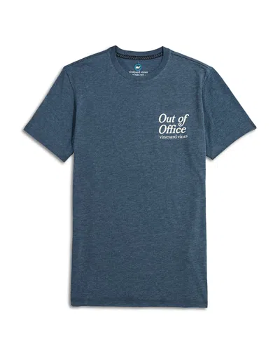 Vineyard Vines Out Of Office Short Sleeve Tee In Nautical Navy
