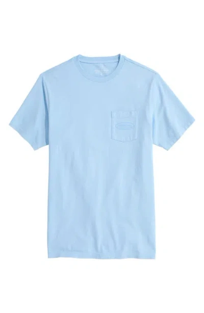 Vineyard Vines Outlined Surf Logo Short Sleeve Graphic T-shirt In Jake Blue