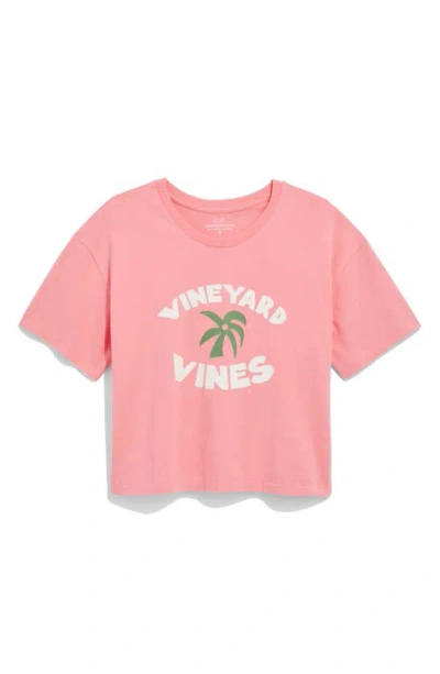 Vineyard Vines Palm Tree Cotton Crop T-shirt In Cayman