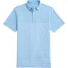 Vineyard Vines Palmero Brrr° Performance Polo In Jake Blue Cat/white