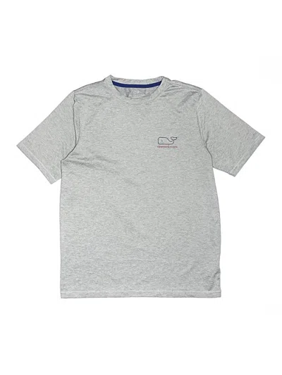 Pre-owned Vineyard Vines Performance Kids' Active T-shirt In Silver
