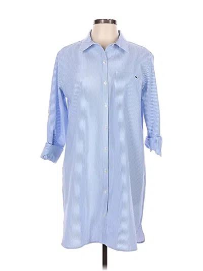 Pre-owned Vineyard Vines Performance Casual Dress In Blue