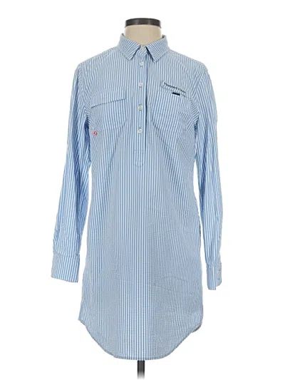 Pre-owned Vineyard Vines Performance Casual Dress In Blue