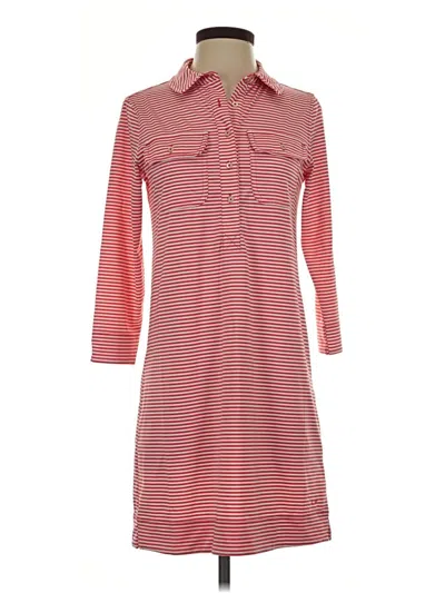 Pre-owned Vineyard Vines Performance Casual Dress In Red