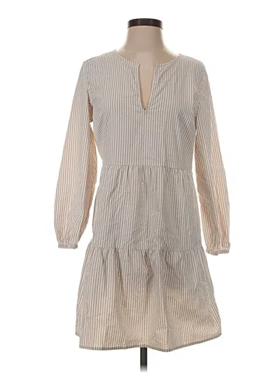 Pre-owned Vineyard Vines Performance Casual Dress In Tan