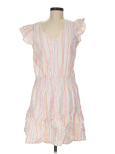 Pre-owned Vineyard Vines Performance Casual Dress In White