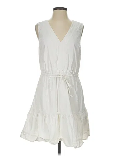 Pre-owned Vineyard Vines Performance Casual Dress In White