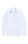 Vineyard Vines Performance Club Quarter-zip Pullover In Blue