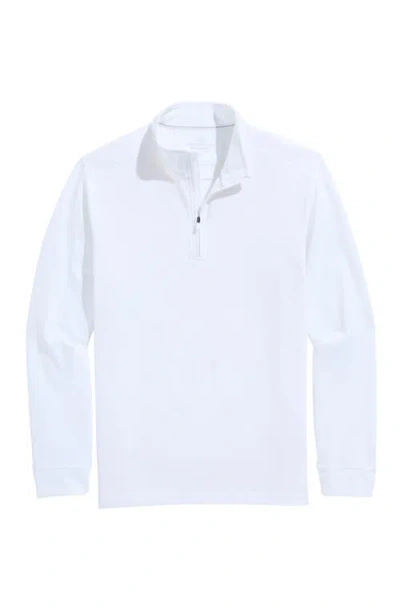 Vineyard Vines Performance Club Quarter-zip Pullover In Blue