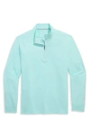 Vineyard Vines Performance Club Quarter-zip Pullover In Blue