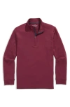 Vineyard Vines Performance Club Quarter-zip Pullover In Red