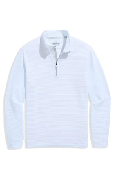 Vineyard Vines Performance Club Quarter-zip Pullover In White