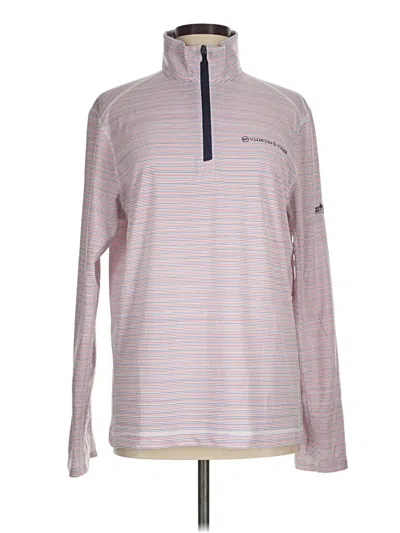 Pre-owned Vineyard Vines Performance Fleece Jacket In Pink