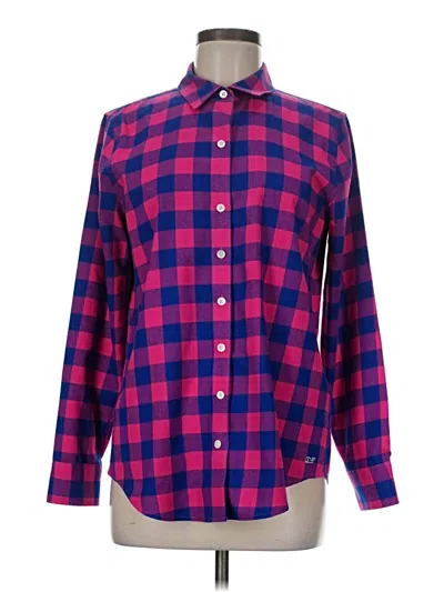 Pre-owned Vineyard Vines Performance Long Sleeve Blouse In Red