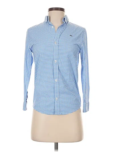 Pre-owned Vineyard Vines Performance Long Sleeve Button Down Shirt In Blue