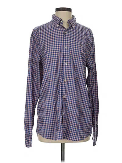 Pre-owned Vineyard Vines Performance Long Sleeve Button Down Shirt In Blue